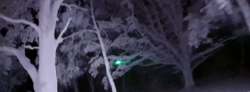 Carrera de drones nocturna con módulos infrarrojos