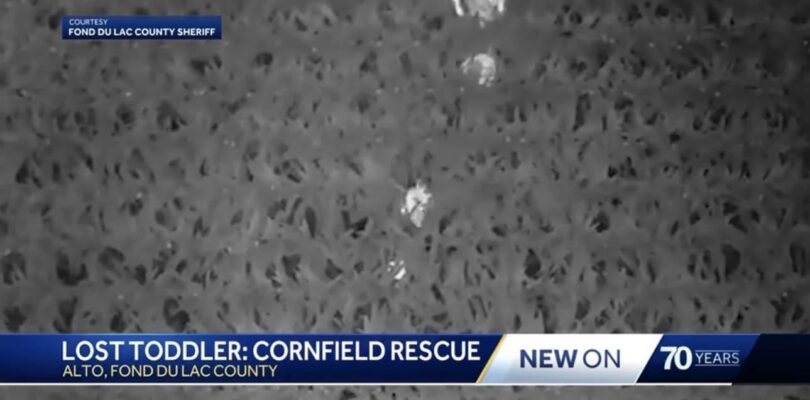 Un dron de imagen térmica desempeña un papel crucial en la localización de un niño de tres años desaparecido en un campo de maíz.